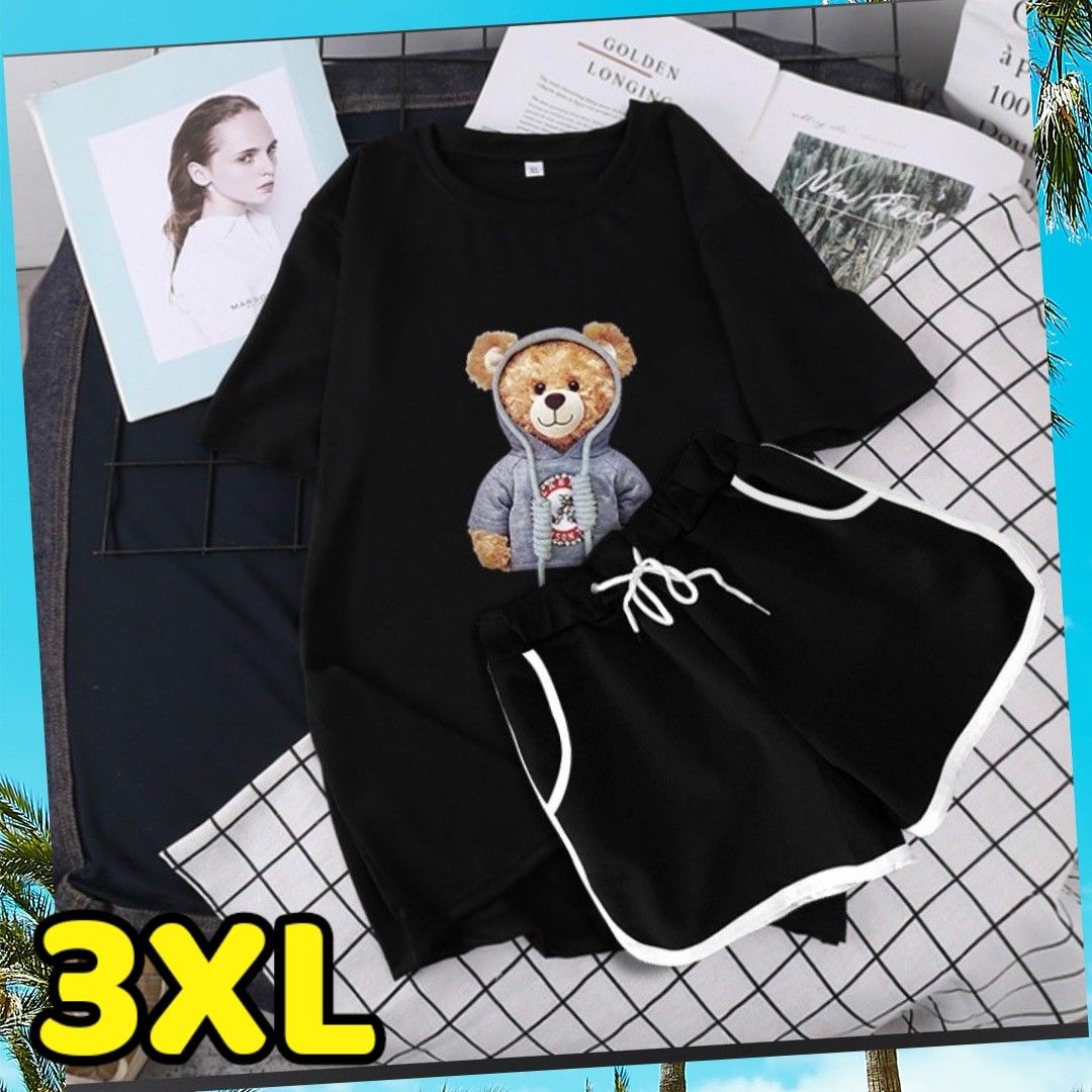 正規店仕入れの くまちゃん Tシャツ パンツ上下セット 韓国 ルーム