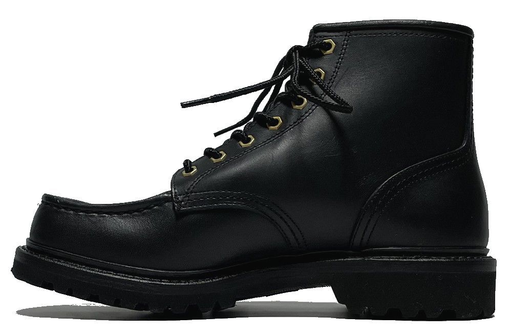  new goods three . mountain length . name /HARUNA oil do leather moktu Work boots 24.0 black black Vibram sole regular price 66,000 jpy 