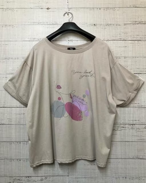 新品☆5L♪デザインTシャツやロンTを4枚セット♪重ね着にも♪☆s783_画像5