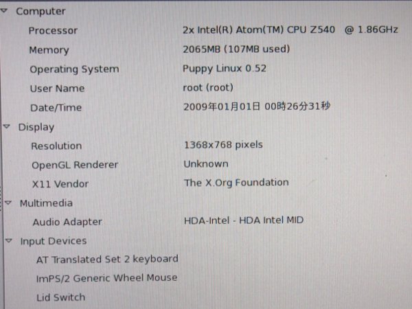 NoS531☆VAIO VPCX118KJ SSD欠損＆外装破損ありジャンク！Atom Z540 1.86GHz/メモリ2GB/11型HD液晶/部品取り用にどうぞ☆_画像10