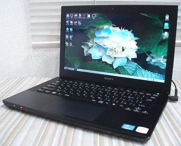 NoP787☆VAIO SVS1311AJA Core-i5@2.6GHz/4GB/HDD500GB消去済み/SDVD/13型HD/ACなし/Puppylinux動確済