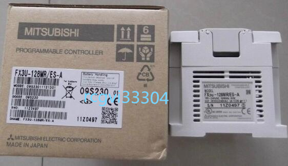 新品 MITSUBISHI/三菱 PLC FX3U-128MR/ES-A 保証6ヶ月_画像1