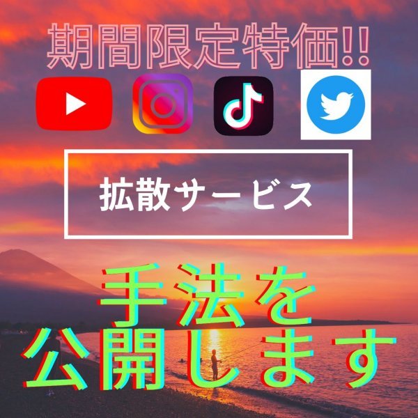 ★初回限定価格★【Twitter】【再生回数・フォロワー・いいね】拡散サービスの手法販売【Twitter・Instagram・TikTok・YouTube対応】_画像1