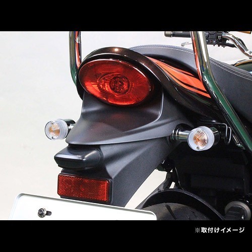 ポッシュフェイス POSH Faith Z900RS / CAFE 2018-2023用 ボルトオンウインカーキット クラシカル71タイプ メッキ/クリアー 132092-53_画像3