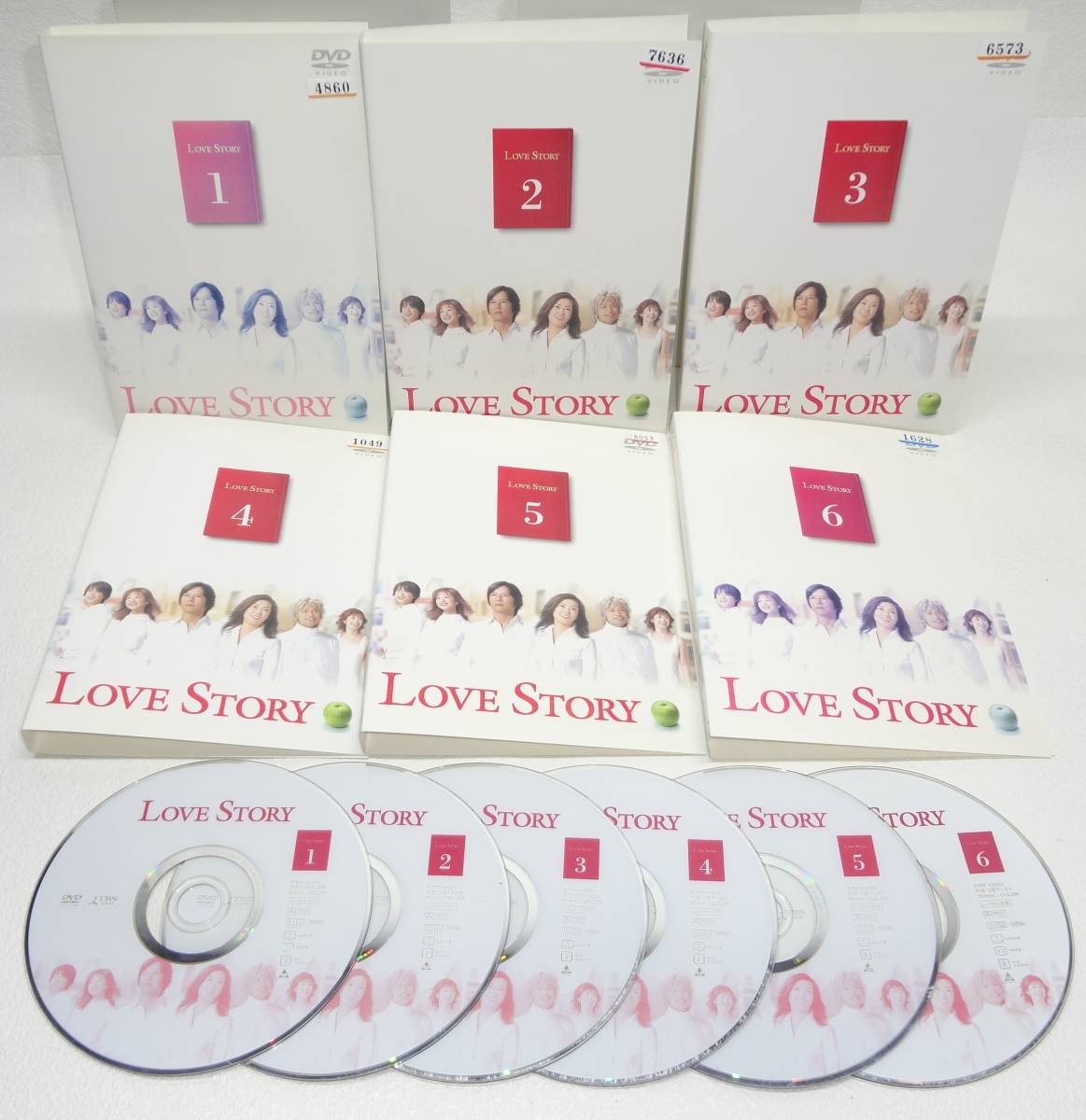 LOVE  STORY 全6巻　DVD　レンタル　中山美穂 豊川悦司