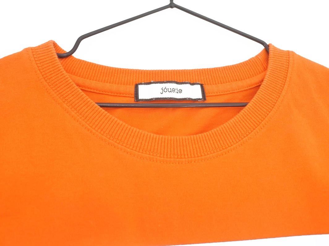  cat pohs OK jouetiejueti print T-shirt sizeM/ orange #* * ddb7 lady's 