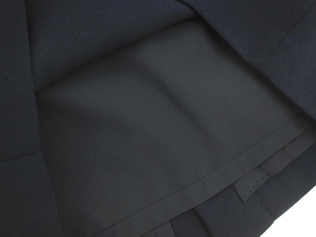 ネコポスOK INDIVI インディヴィ Aライン 台形 スカート size38/黒 ■■ ☆ ddc4 レディース_画像3