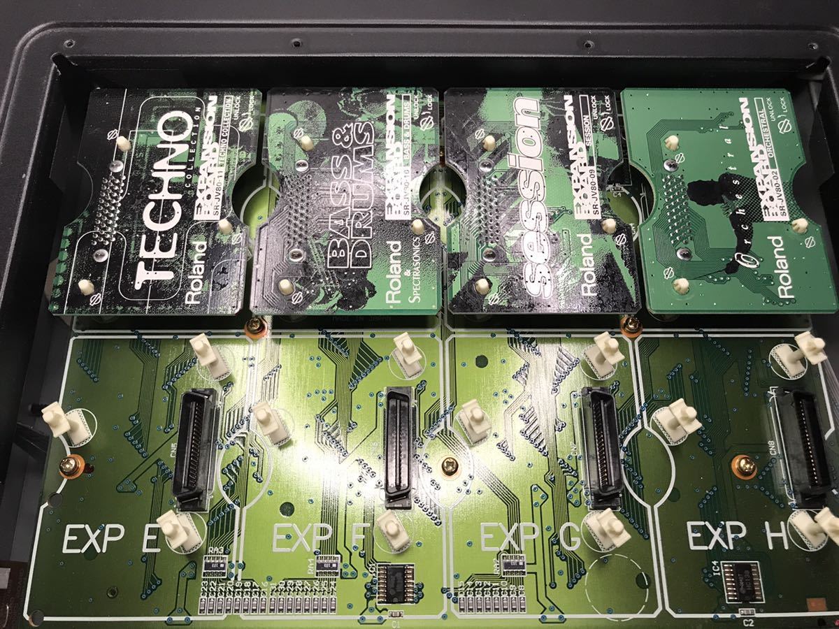 動作確認済】Roland 音源モジュール JV-2080 エキスパンションボード 4