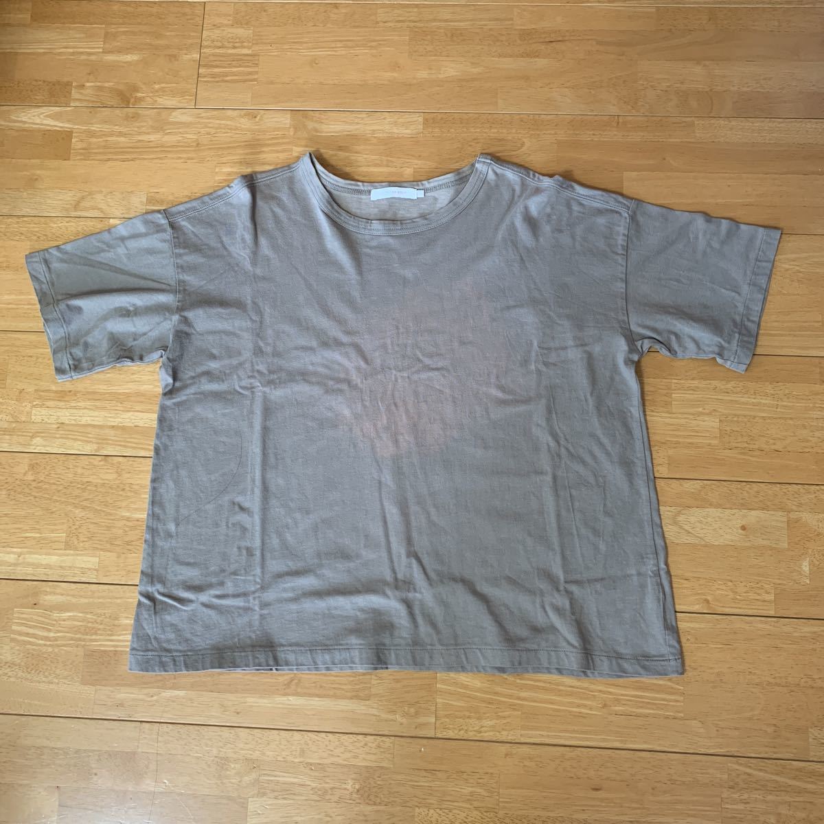 AMERICAN HOLIC アメリカンホリック レディース Tシャツ 綿100% 濃いグレー サイズL 色あせ 中古品 送料無料_画像1