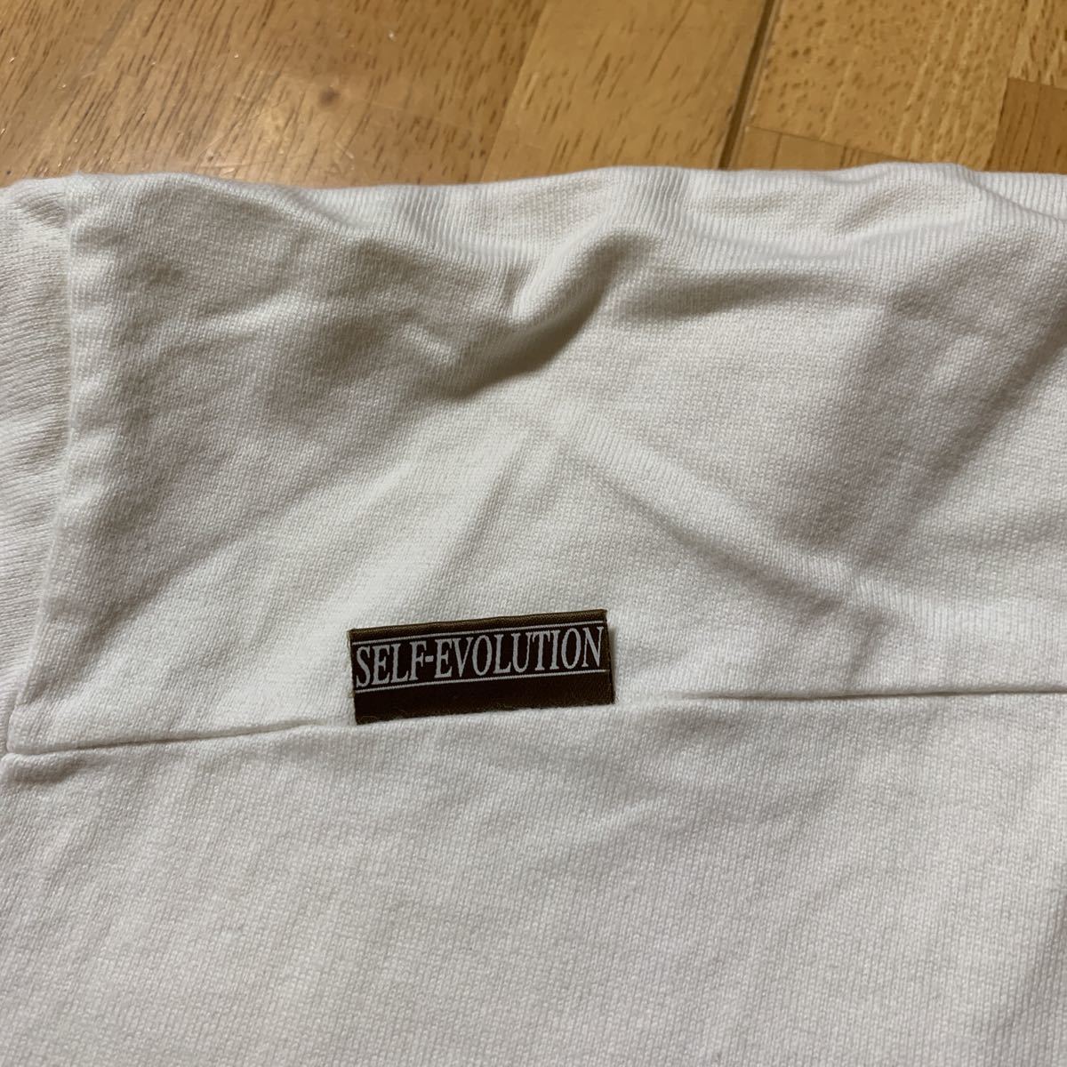 SELF-EVOLUTION SURRIZE Tシャツ ホワイト メンズ MENS サイズ L 綿100% 中古品 ワンシーズン使用 送料無料_画像5