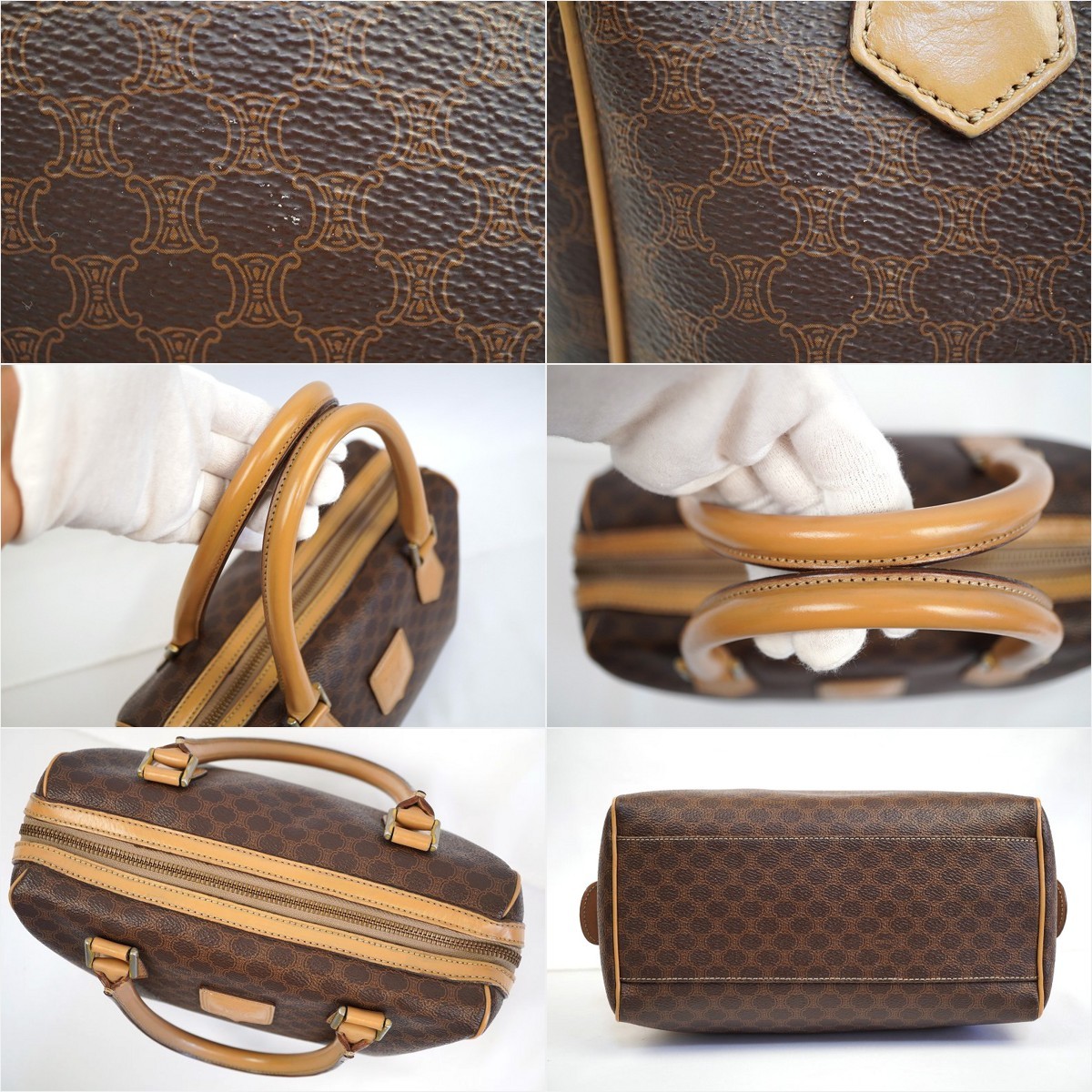 54129 CELINE セリーヌ マカダム柄 2WAYバッグ ショルダーバッグ