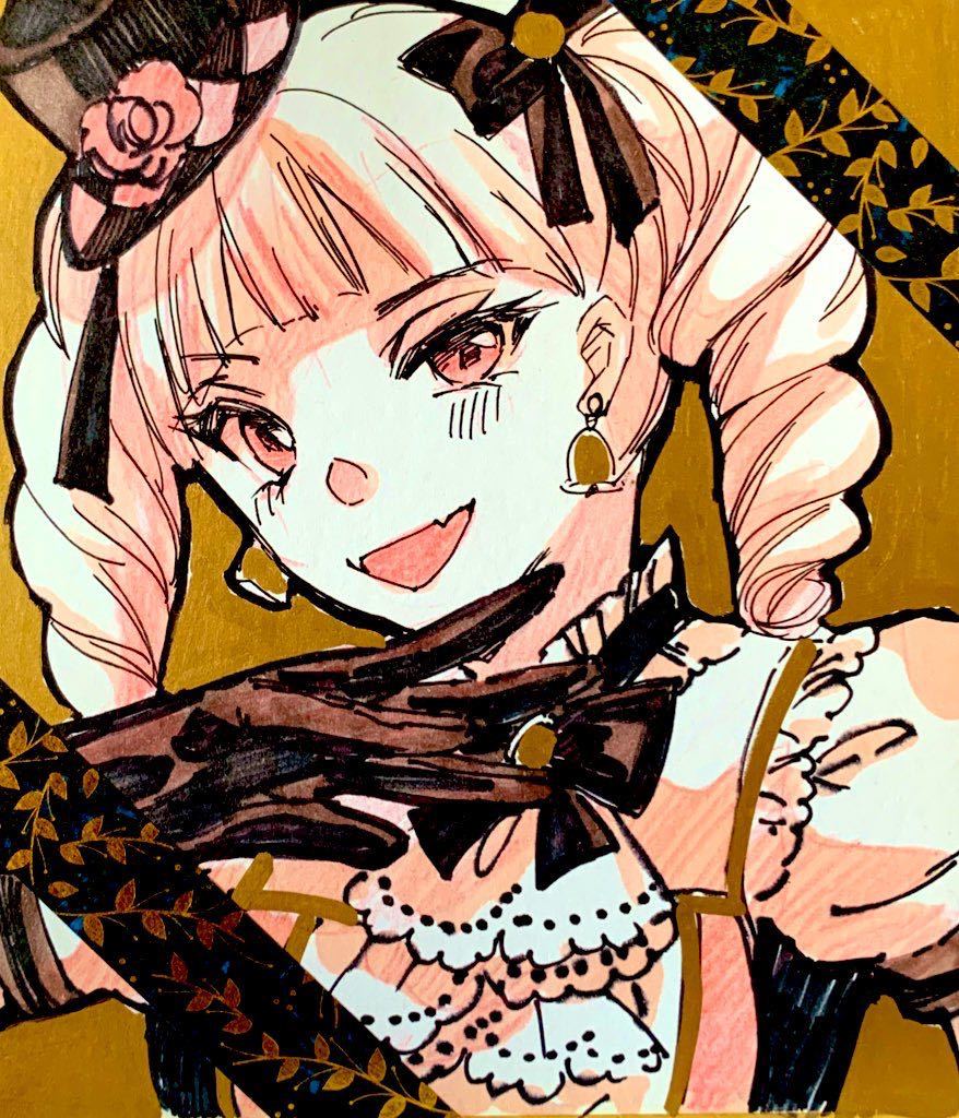 数量は多い 色紙イラスト 手描きイラスト アイカツ 藤堂ユリカ aob.adv.br