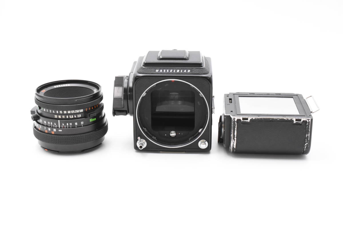 ハッセルブラッド Hasselblad 500C/M ブラック + Carl Zeiss Planar プラナー 80mm F2.8 T* レンズ + A12 フィルムバック (t3311) - 2