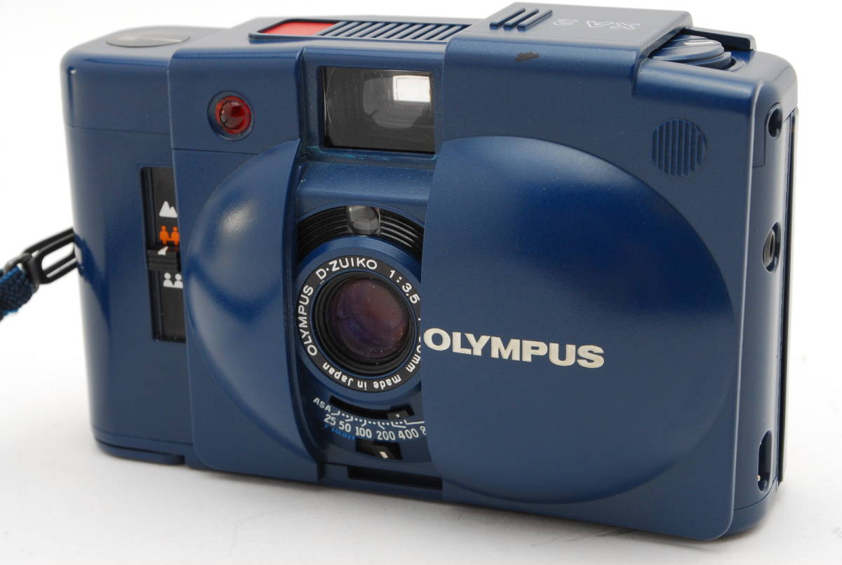 ブランド品専門の OLYMPUS オリンパス XA2 ブルー フィルムカメラ