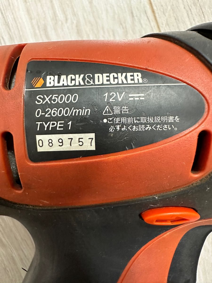 ブラックアンドデッカー コードレスインパクトドライバー 12V SX5000 充電式　本体のみ