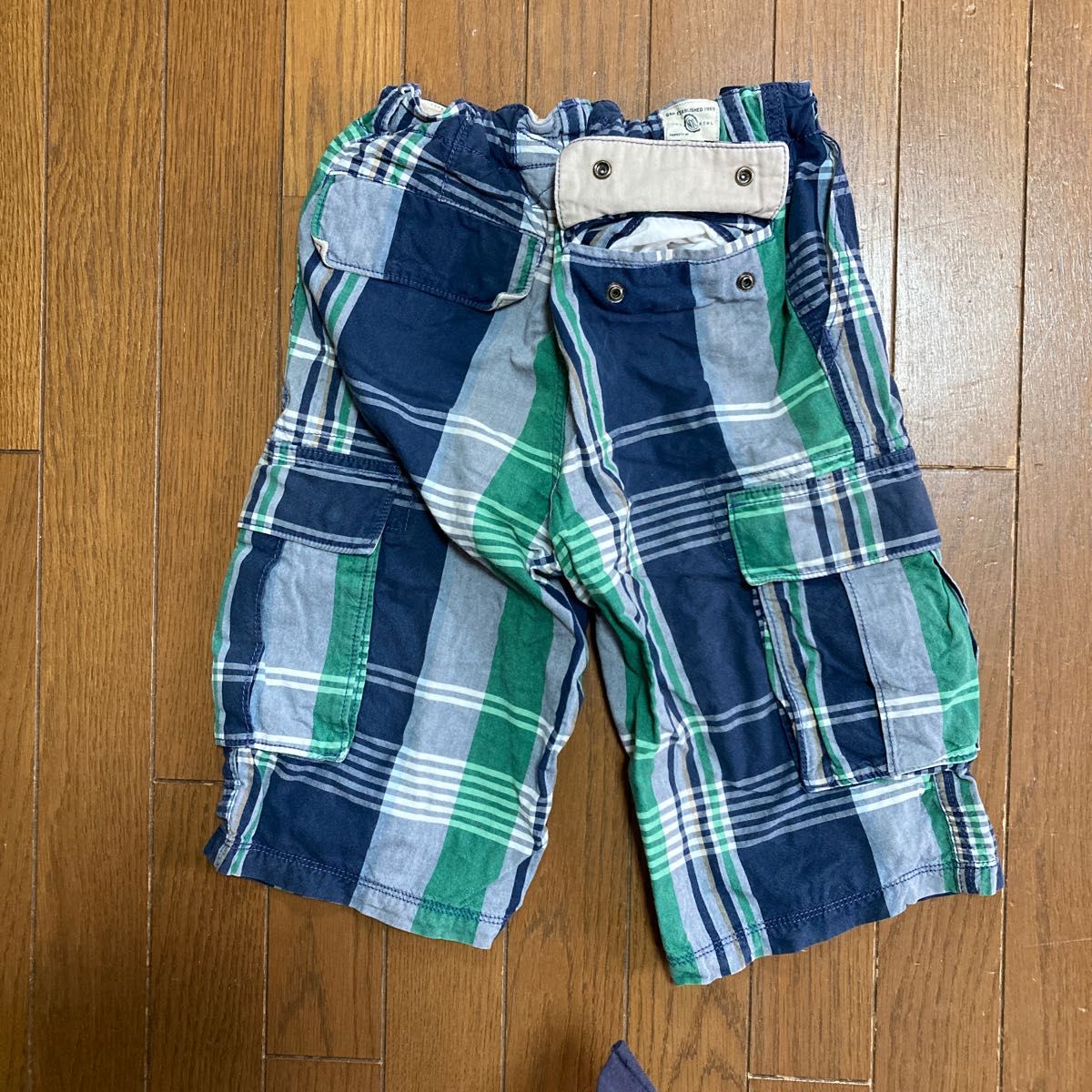 ボーイズ　 ハーフパンツ　半ズボン　GAP kids 古着　約155センチ　チェック柄