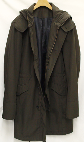 * liquidation M/Y5-A5/T165-175W80/ moss green green khaki / with a hood . Mod's Coat new goods prompt decision 