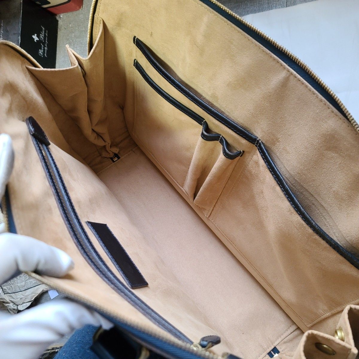 ガンゾ!交渉可!ブライドルレザー,BRIDLE,レザー,leather,ネイビー