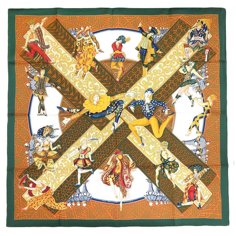 未使用 箱付 エルメス HERMES 現行タグ LES BALLETS RUSSES ロシア