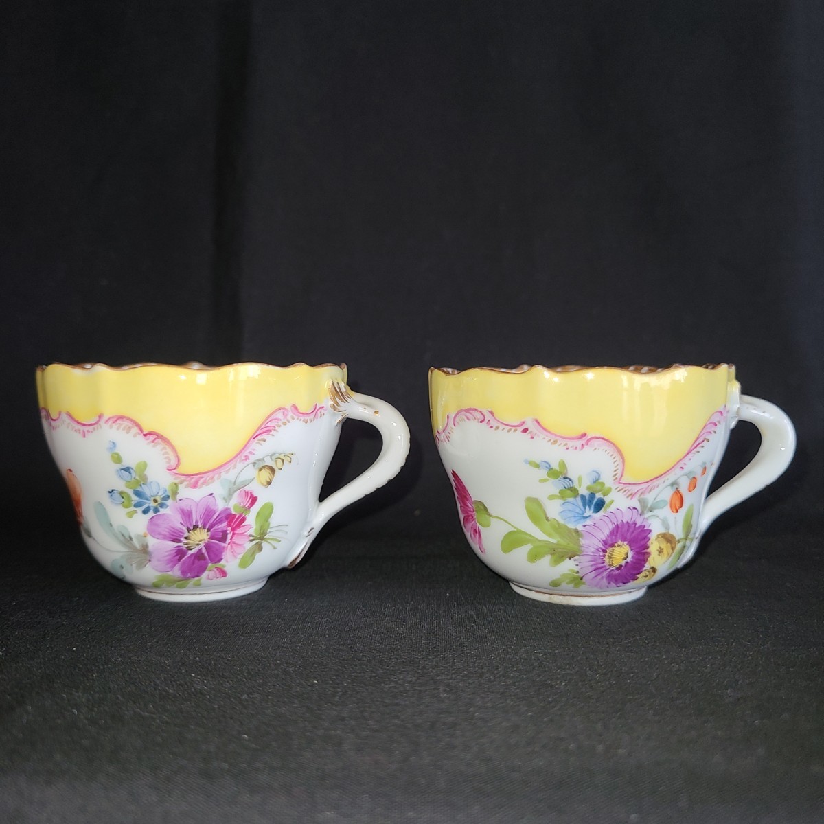 34☆ Meissen マイセン カップソーサー スクラッチあり エスプレッソ