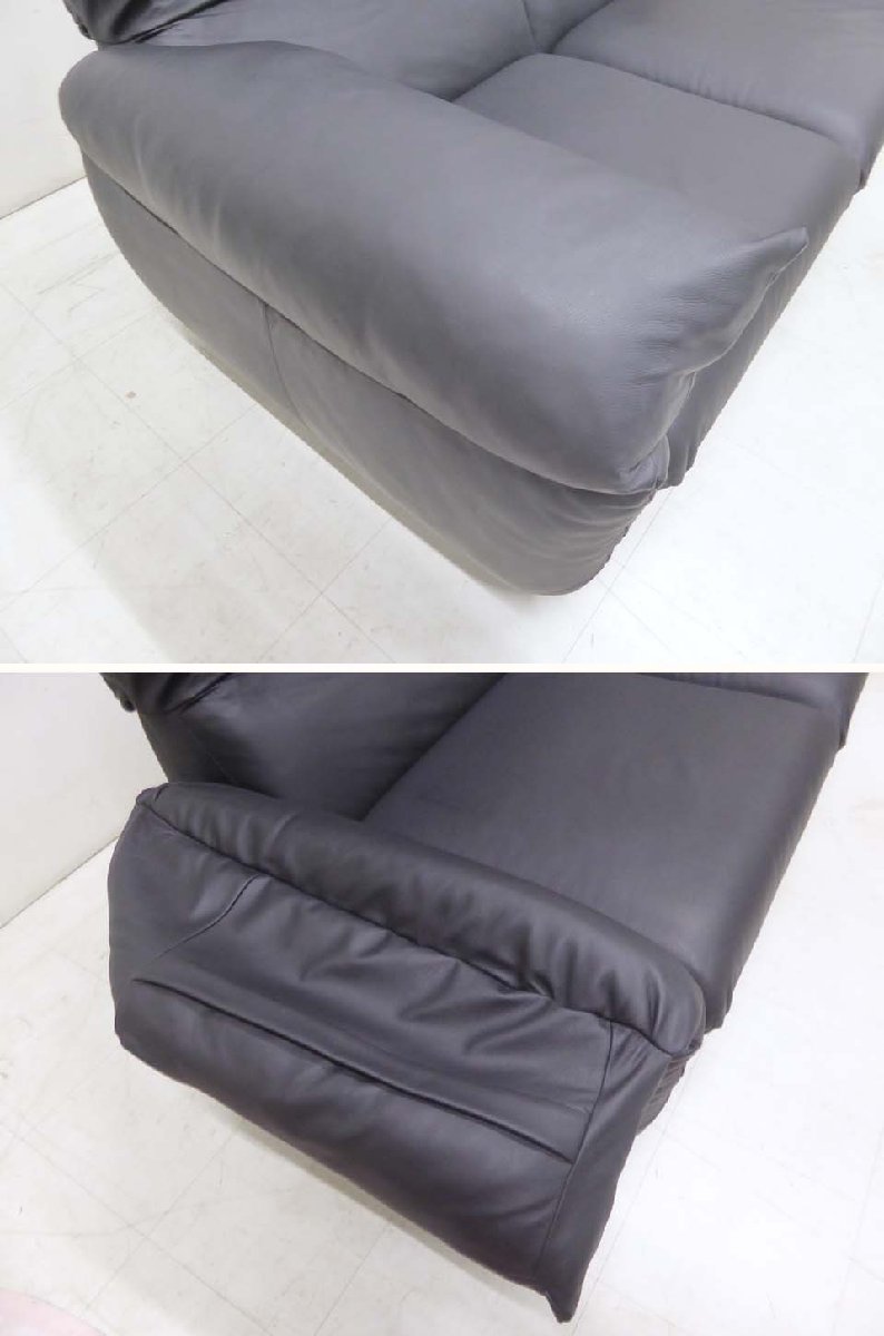 超美品□HUKULA フクラ□EDINA エディナ 本革レザー 2Pソファ 定価89万