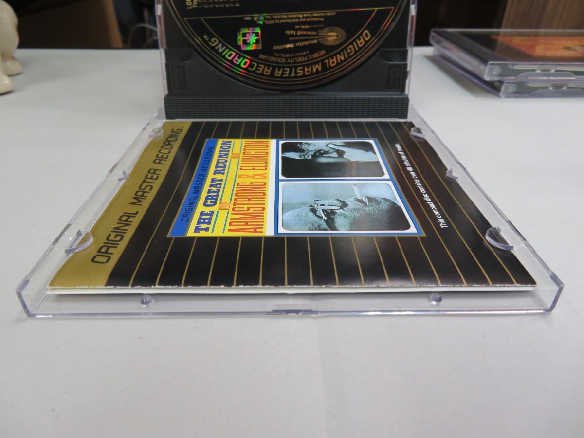 青7｜美品★ 24KT GOLD PLATED CD(mo-fi) / made in USA ★LOUIS ARMSTRONG & DUKE ELLINGTON（ルイアームストロング&デュークエリントン）_画像9