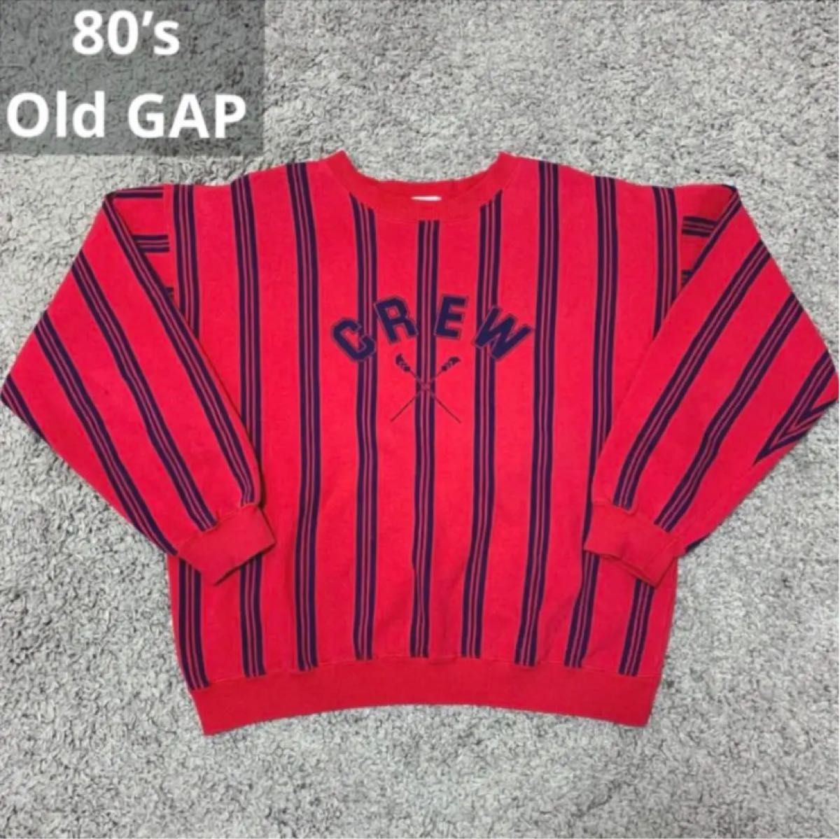 80's Old GAP ボーダートレーナー スウェット y2kヴィンテージ古着