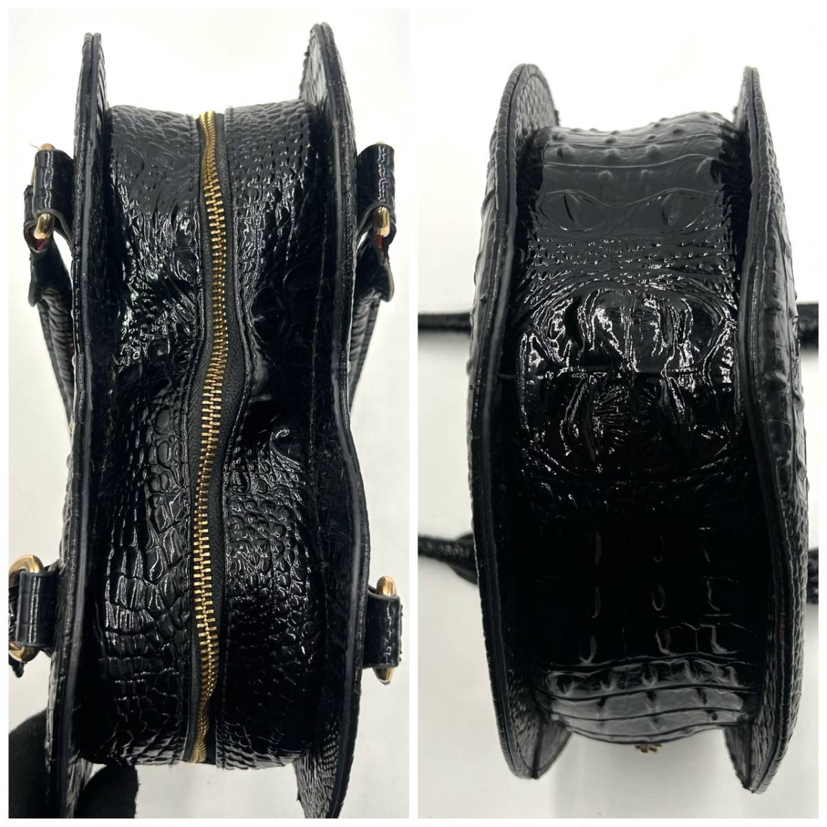 B796 【黒の輝】ヴィヴィアンウエストウッド シャイニークロコ 2way
