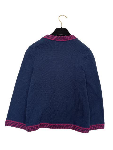 シャネル CHANEL ココマーク カーディガン カシミア ニット ネイビー