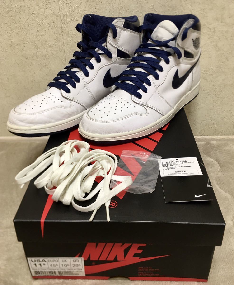 中古】 Air Jordan 1 Retro Metallic Navy (2016) ナイキ エア