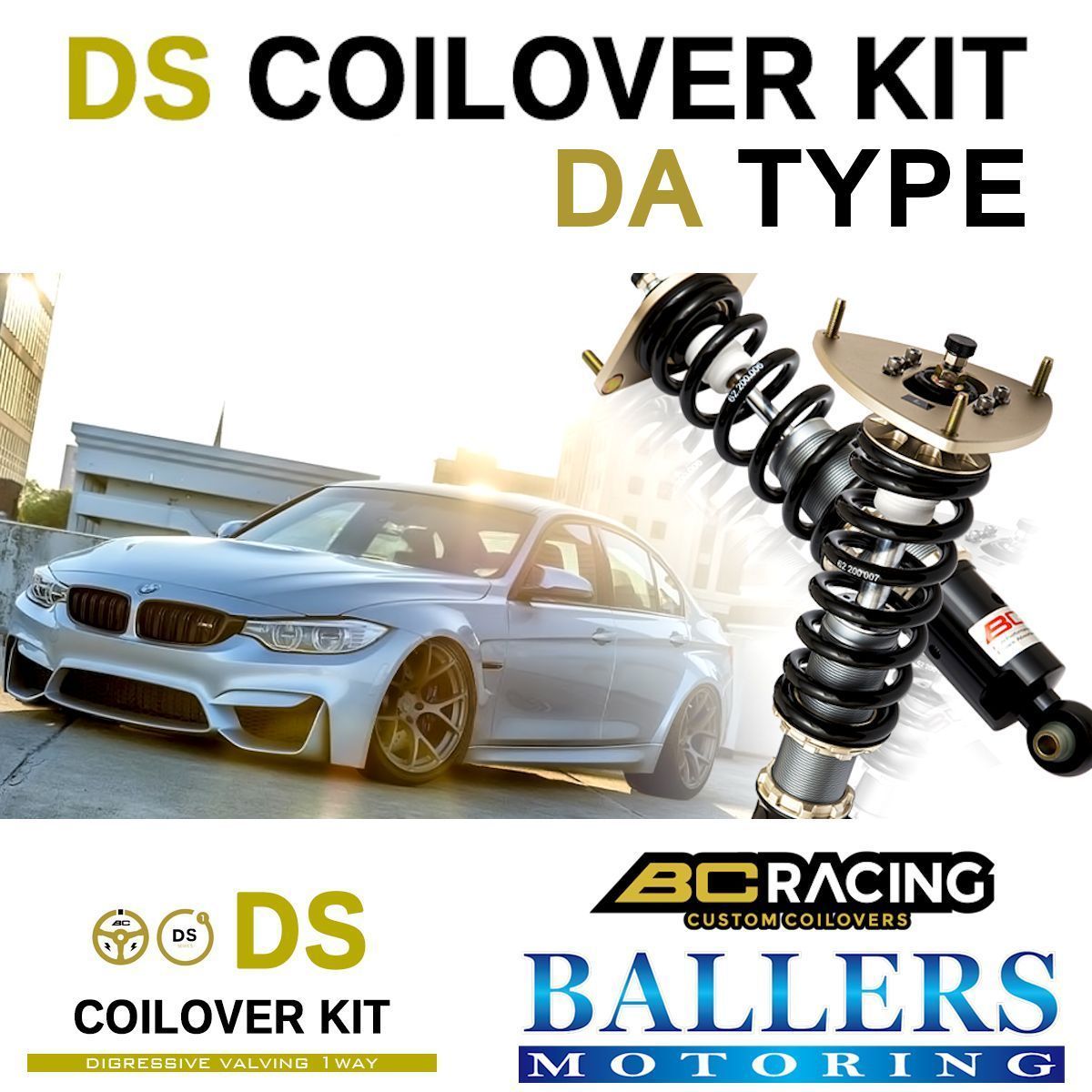 BC Racing コイルオーバーキット ダッジ キャリバー SRT-4 2005年～ DODGE 車高調 ダンパー BCレーシング DS DAタイプ 新品 1台分_画像1