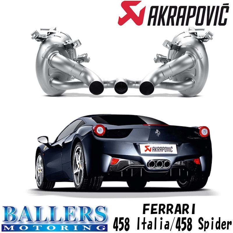  Ferrari 488 GTB/488 Spider 2016~ exhaust system muffler Akrapovic slip-on line FERRARI AKRAPOVIC