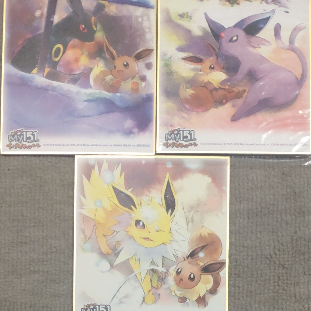 ポケモンセンター My151 イーブイキャンペーン 色紙 サンダース ポケモンセンター My151 イーブイキャンペーン 色紙 サンダース