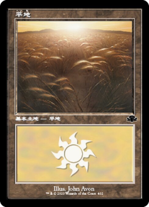 MTG # земельный участок / выпуск на японском языке # { flat земля /Plains}* старый рамка-оправа FOIL*domina задний *li тормозные колодки DMR