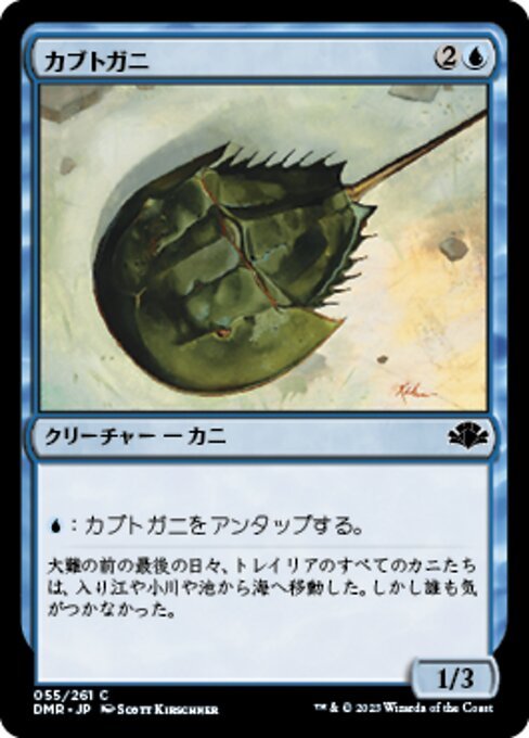 MTG ■青/日本語版■ 《カブトガニ/Horseshoe Crab》ドミナリア・リマスター DMR_画像1