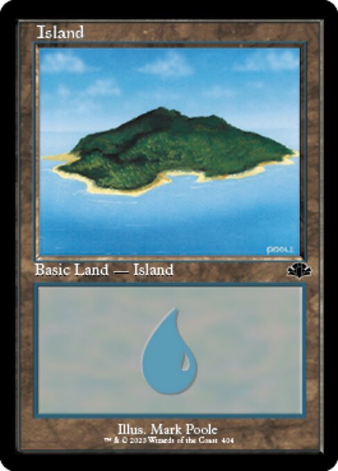 MTG ■土地/英語版■ 《島/Island》▲旧枠▲ ドミナリア・リマスター DMR_画像1