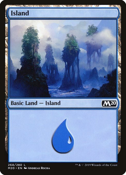 MTG ■土地/英語版■ 《島/Island》基本セット2020 M20_画像1