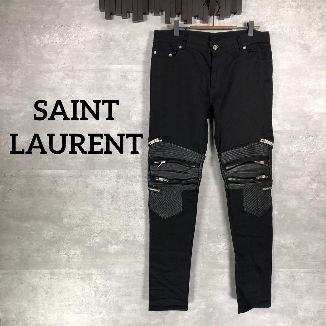 SAINT LAURENT PARIS バイカーパンツ エディスリマン 27-