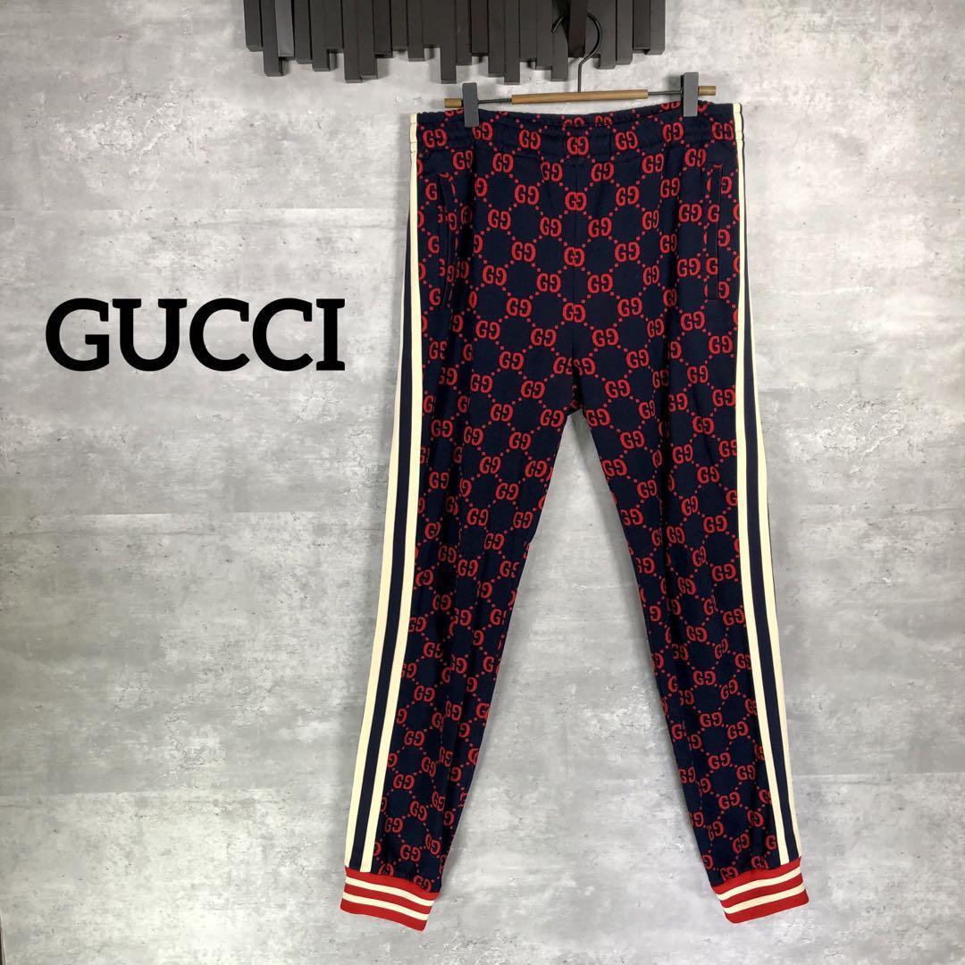 GUCCI グッチ テクニカル トラックパンツ ジャージ GG柄-