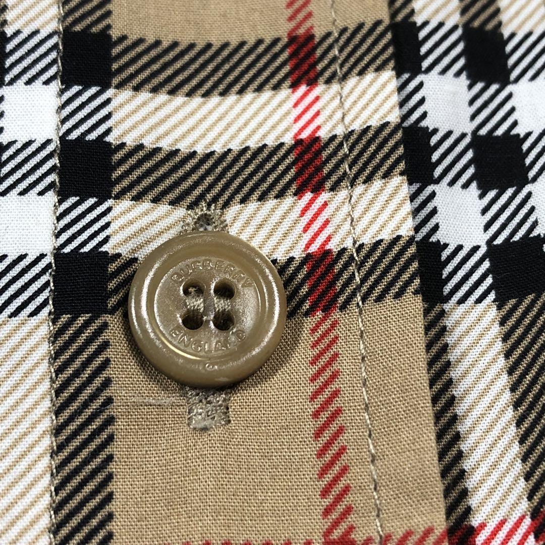 最高 『BURBERRY』バーバリー (M) クレイジーチェックシャツ シャツ