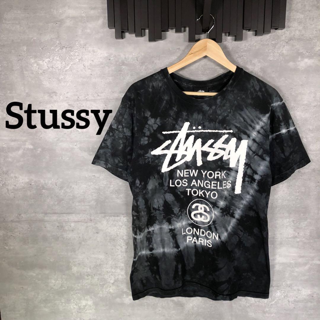 『STUSSY』ステューシー (M) 半袖Tシャツ / タイダイプリント