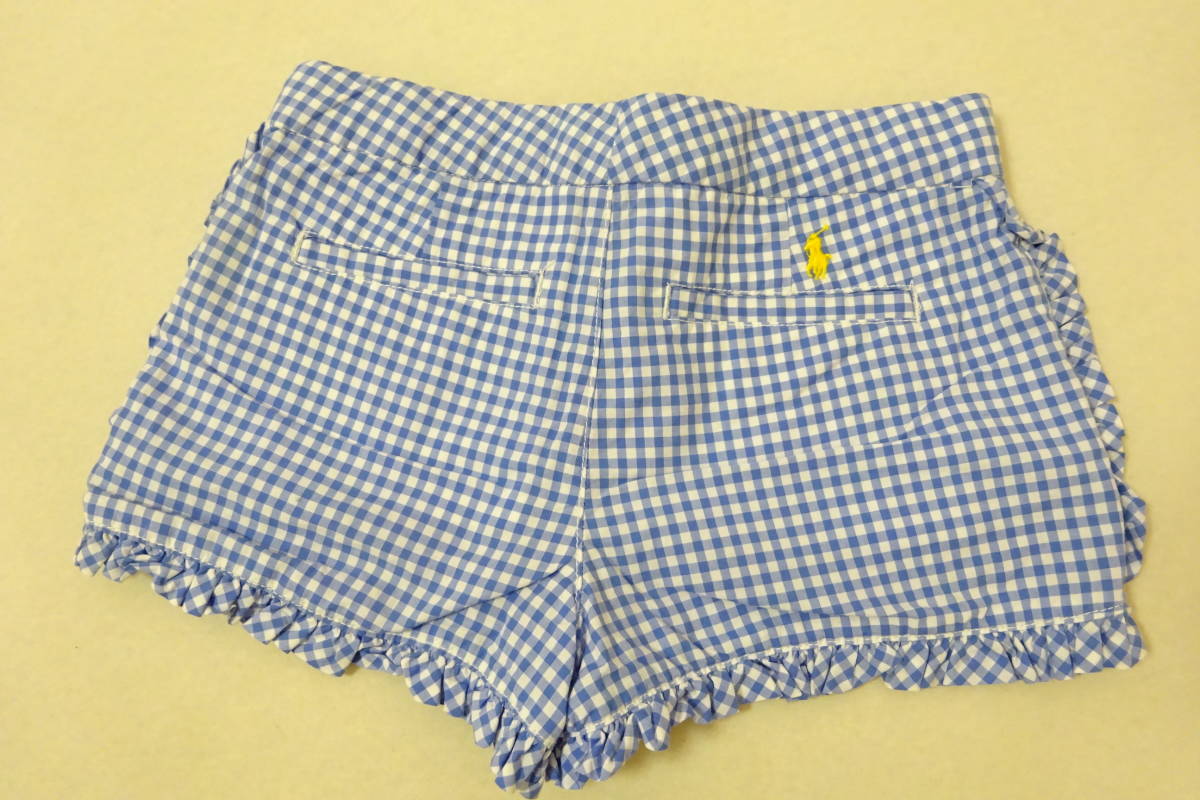 6 RALPH LAUREN ラルフローレン 120 ショートパンツ ギンガムチェック 美品_画像2