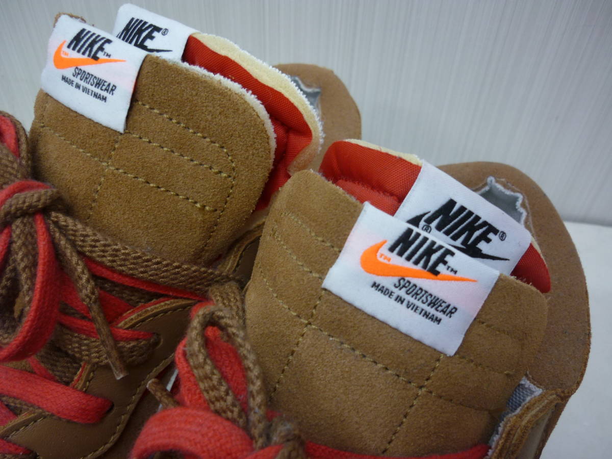 試着保管品 NIKE ナイキ BLAZER LOW British Tan DD1877-200 サカイ ブレーザー ローカットスニーカー 28㎝ a_画像4