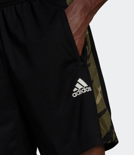 adidas Adidas новый товар! утка принт спортивные трусы M чёрный бесплатная доставка AEROREADY