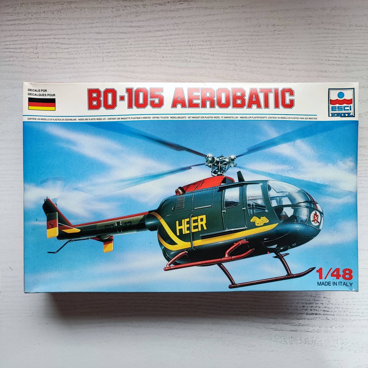 【プラモデル】ヘリコプター BO-105 Aerobatic ESCI ERTL No.4081 1:48_画像1