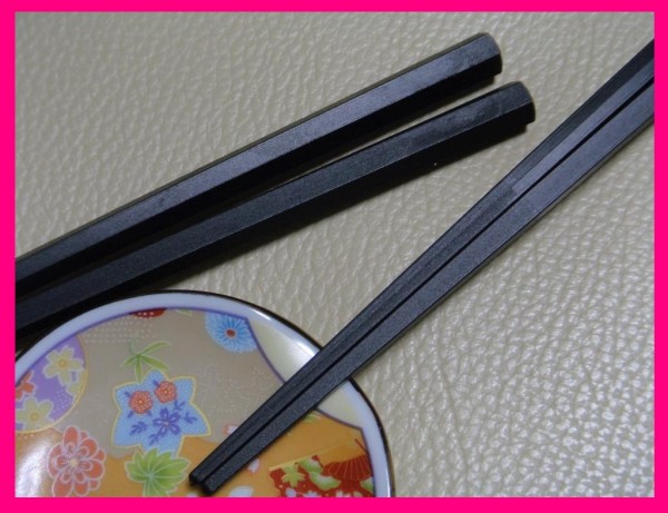 [ free shipping : chopsticks :8 serving tray : new goods ]* hexagon peace chopsticks 8 serving tray * black : dishwasher * washing machine * dryer correspondence : made in Japan 