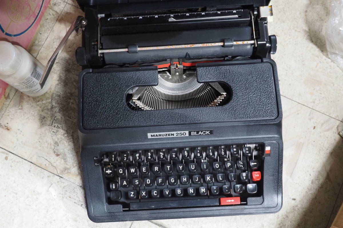  typewriter, rare article,MARUZEN, Showa Retro, warehouse storage goods 