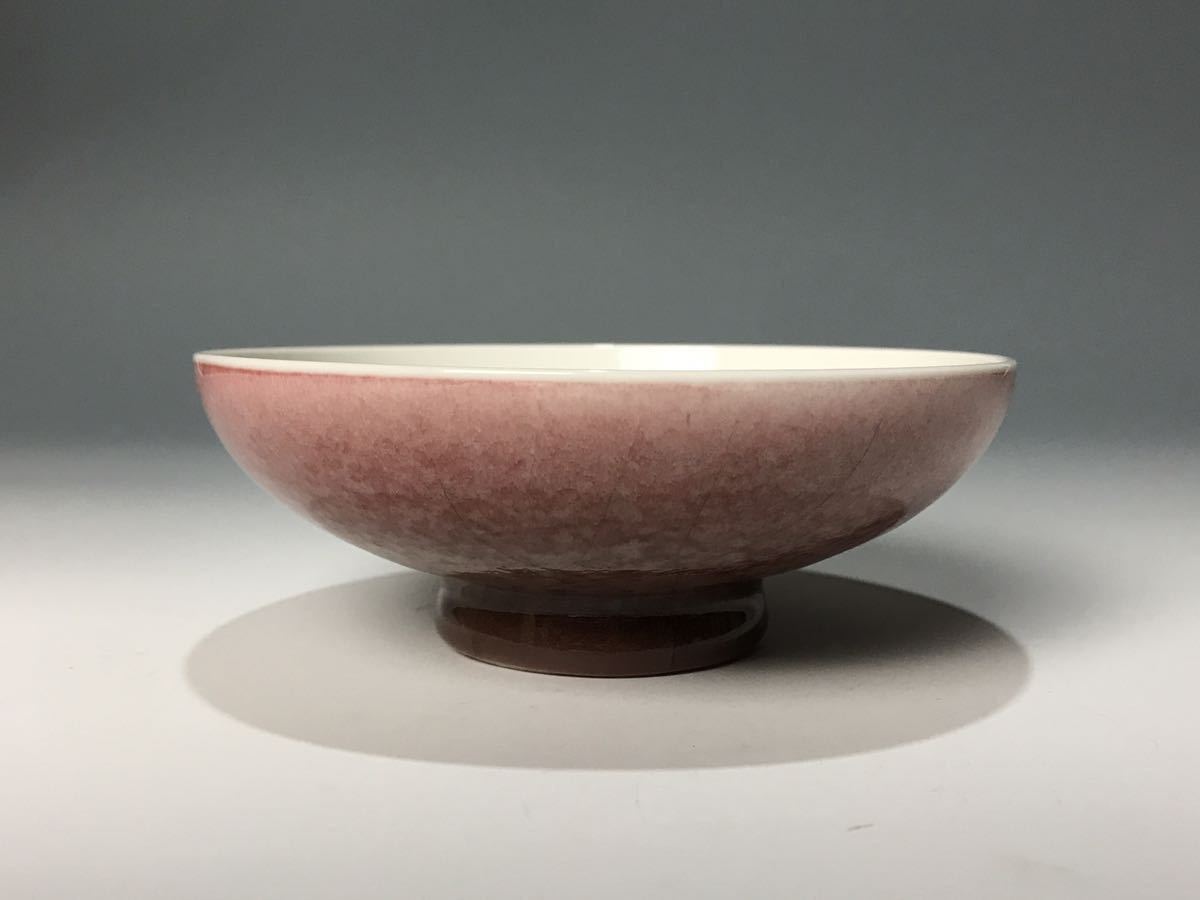 中国美術 唐物コレクター 清時代 辰砂皿 大清康熙年製銘 箱付 時代物