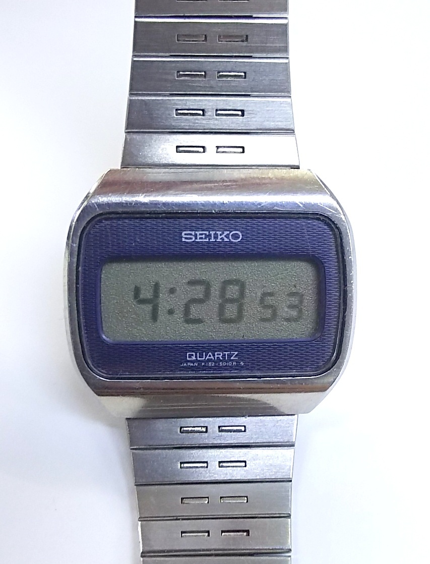 動作品 SEIKO セイコー デジタル腕時計 F162-5010-G レトロ ビンテージ