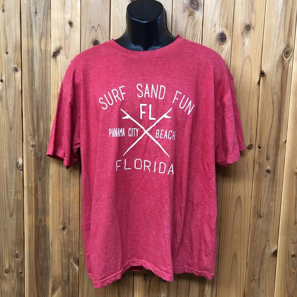 SURF STYLE◆サーフスタイル /メンズXL 半袖Tシャツ トップス プリントTシャツ PANAMA CITY BEACH /FLORIDA サーフィン アメカジ USA古着_画像2